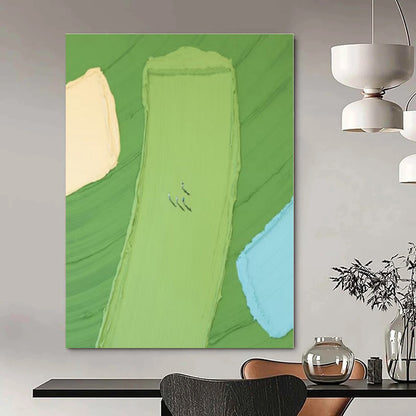 Custom Hand-Painted Abstract Canvas for Bedroom and Office