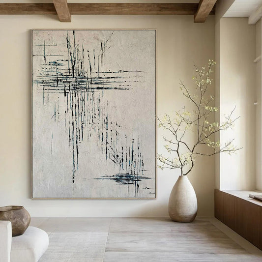 Hand-Painted Personalized Abstract Mural for Office Shipping and Receiving Areas