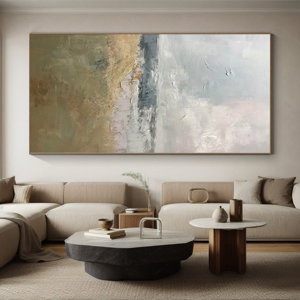 Large Custom Abstract Canvas for Kids’ Playroom Slide and Climbing Wall Areas