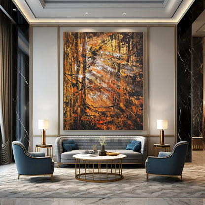 Extra-Huge Modern Abstract Wall Decor for Urban Art Galleries