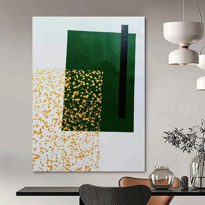Large-Scale Hand-Painted Abstract Mural for Living Room and Hallway