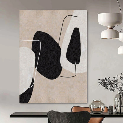 Extra-Huge Hand-Painted Modern Abstract Canvas for Living Room Two-Story Walls