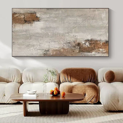 Giant Hand-Painted Abstract Wall Art for Yoga Studio Spaces