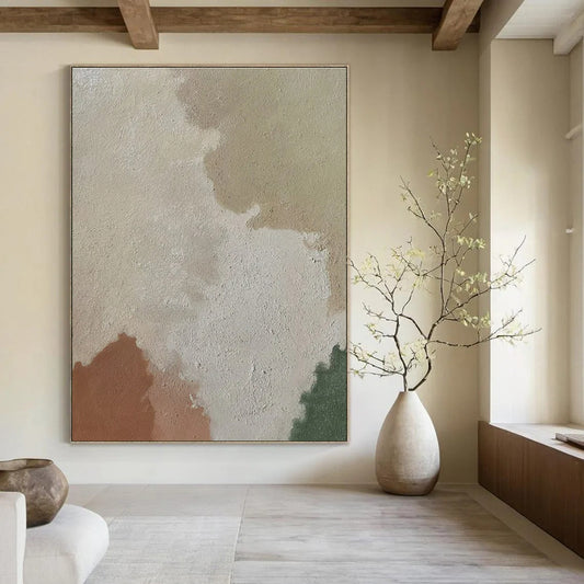 Hand-Painted Personalized Abstract Canvas for Office & Hotel Rooftop Bars