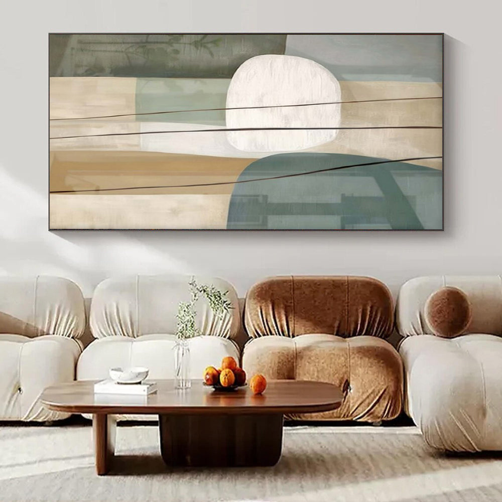 Extra-Vast Hand-Painted Modern Abstract Artwork for Family Home Indoor Swimming Pools