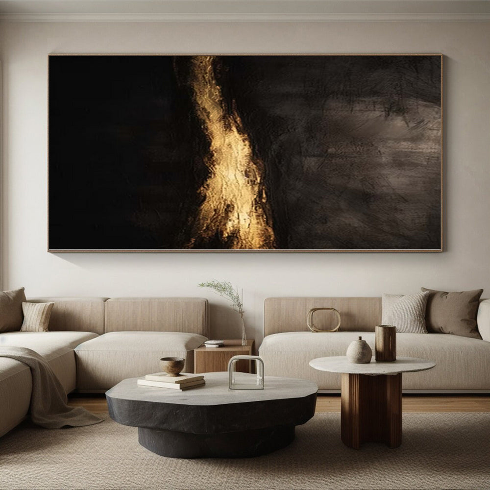 Large Abstract Canvas for Beekeeping Apiary Shelters - Made to Order Mixed Media on Linen