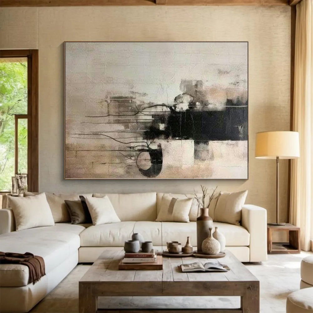 Immense Made-to-Order Abstract Canvas for Kitchen Breakfast Nooks