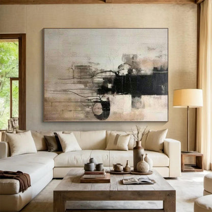 Immense Made-to-Order Abstract Canvas for Kitchen Breakfast Nooks