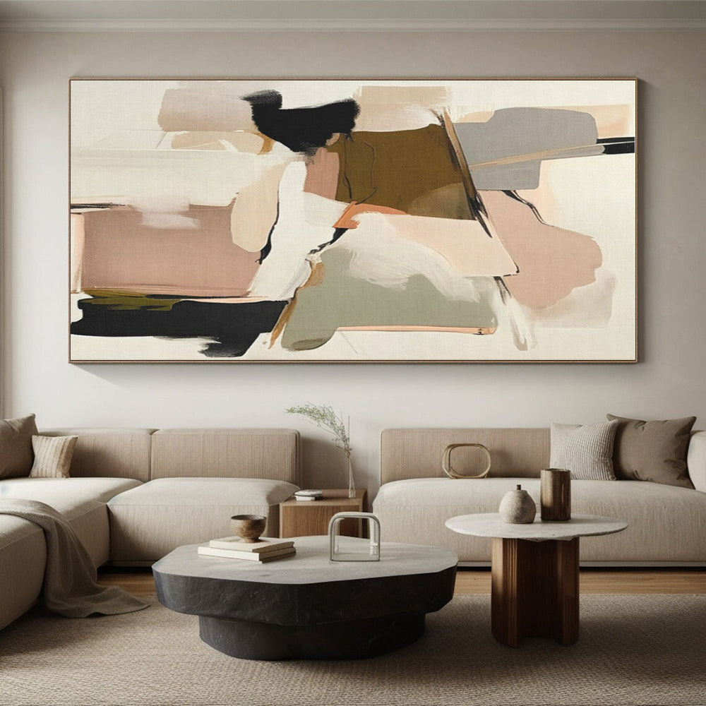 Large Custom Contemporary Abstract Wall Art for Laundry Room Aesthetic Upgrade