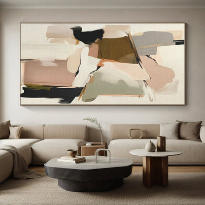 Large Custom Contemporary Abstract Wall Art for Laundry Room Aesthetic Upgrade
