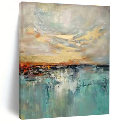 Custom Hand-Painted Abstract Painting for Dining Room & Hotel Wine Cellars