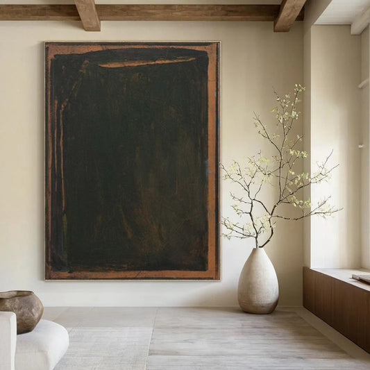 Oversized Custom Abstract Painting for Equestrian Therapy Center Waiting Rooms