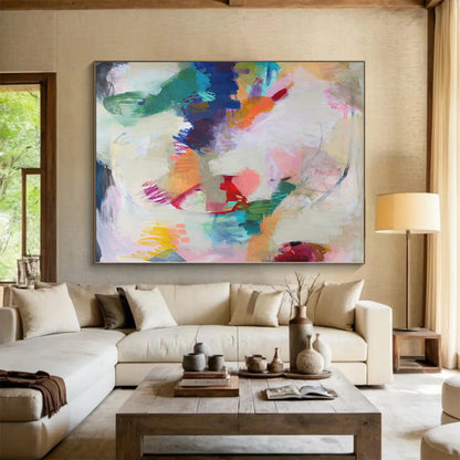 Monumental Commissioned Abstract Art for Hotel Atriums