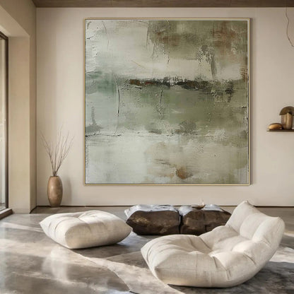 Oversized Custom Hand-Painted Abstract Painting for Office and Bar