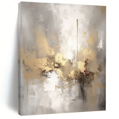 Custom Large-Scale Surreal Hand-Painted Abstract Canvas for Family Gathering Area