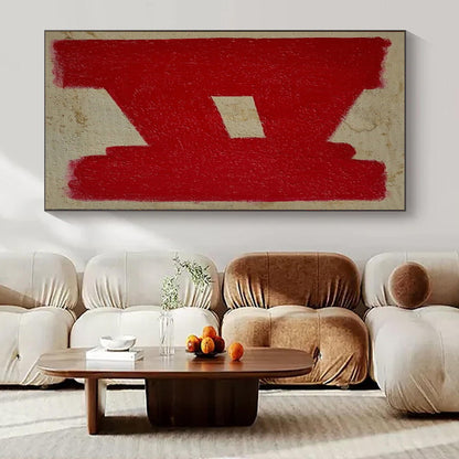 Huge Hand-Painted Contemporary Abstract Painting for Trendy Bar Lounges