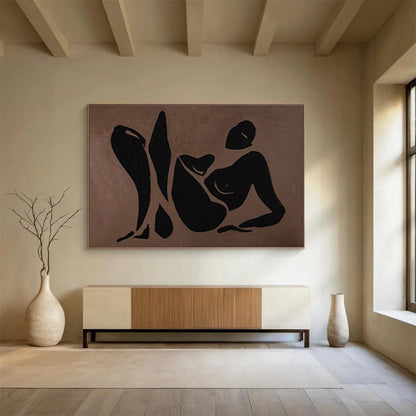 Gigantic Textured Hand - Painted Abstract Wall Mural for Memorable Impressions DKH743