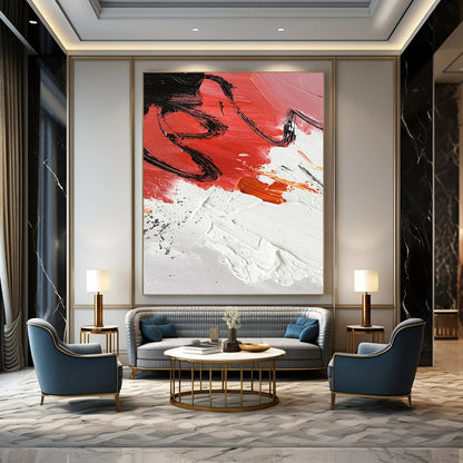 Lively Hand - Painted Textured Abstract Painting for Living Room & Office DKH1290