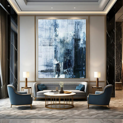 Enormous-Sized Hand-Painted Abstract Installations for Bar & Hotel LargeART2343