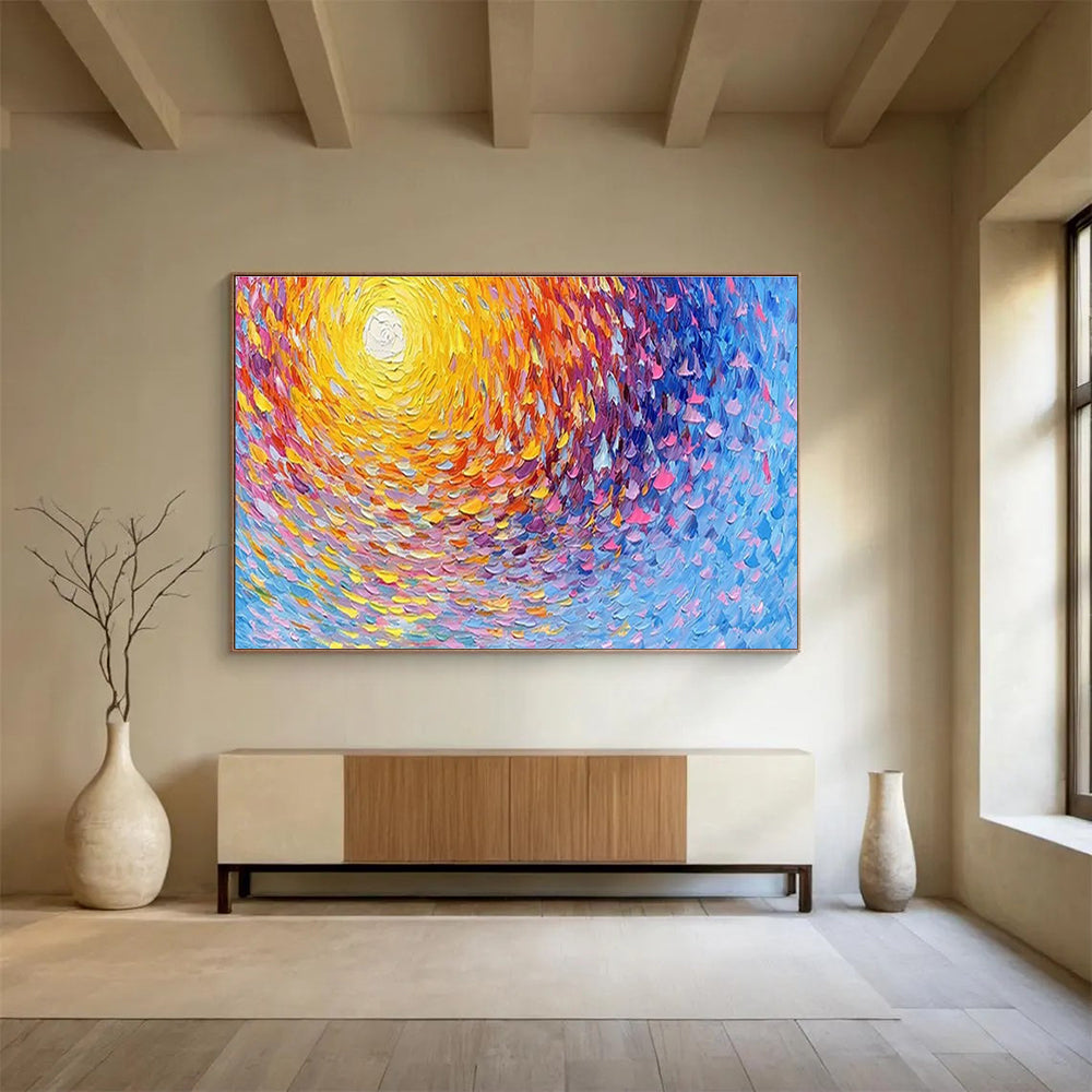 Inviting Large Abstract Canvas for Bar & Entryway DKH881