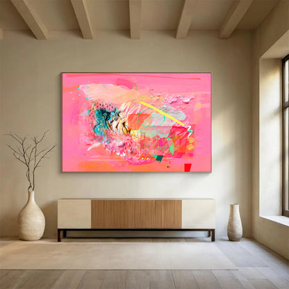 Large - Format Personalized Abstract Painting for Photography Studio DKH028