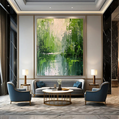 Oversized Hand - Painted Textured Custom Abstract Painting for Bedroom and Office DTP002