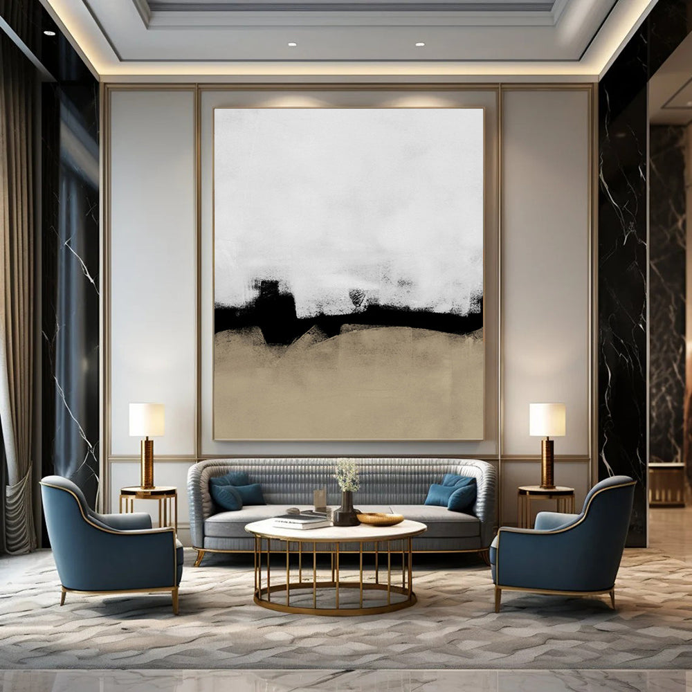 Industrial Textured Abstract Artwork for Office & Hotel Lobby DKH0965