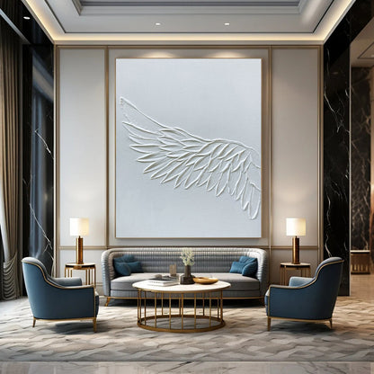 Grandiose Hand - Painted Textured Custom Abstract Canvas, for Office and Bedroom DKH1485