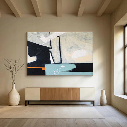 Grand Hand - Painted Abstract Canvas for Office & Hallway DKH546