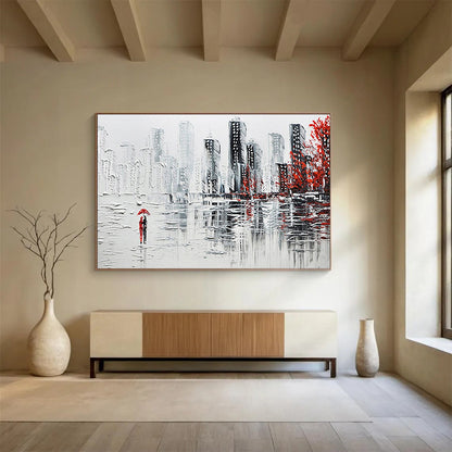 Energetic Large Abstract Canvas for Living Room & Hotel Suite DKH886