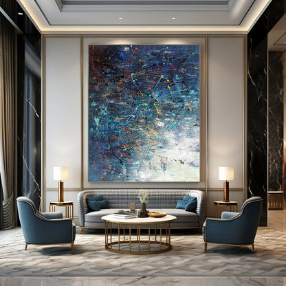 Hand-Painted Custom Abstract Art: Big Sizes for Bedroom & Office DTP246