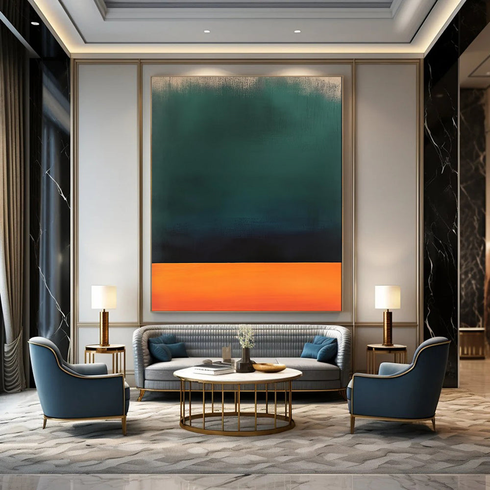 Serene & Subtle Oversized Custom Hand-Painted Abstract Painting for Bedroom & Hallway LargeART1950