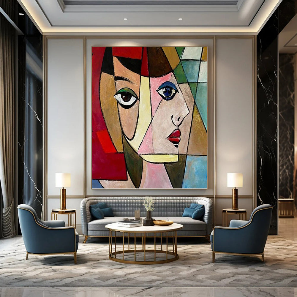 Large - Sized Breathtaking Hand - Painted Textured Abstract Art on Canvas for Office & Dining Room DKH1407