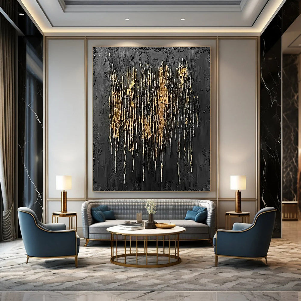 Expansive Hand-Painted Abstract Artworks for Living Room & Hotel LargeART2358