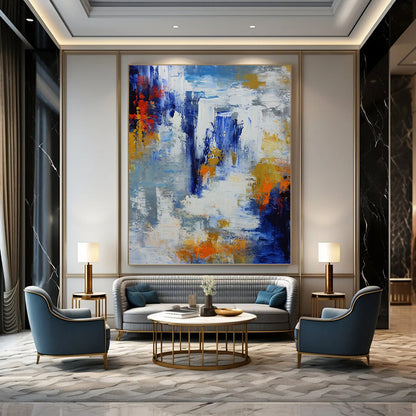 Gorgeous Hand - Painted Textured Abstract Painting for Living Room & Hotel DKH1338