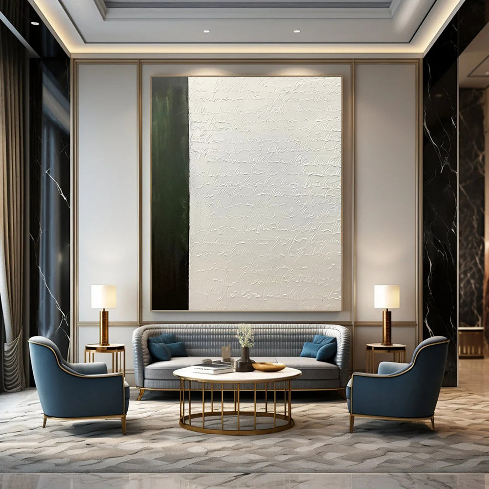 Immense Hand - Painted Textured Abstract Artwork for Hallway & Bar DKH1181