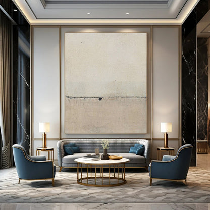 Large - Sized Warm - Hearted Hand - Painted Textured Abstract on Canvas for Dining Room & Living Room DKH1420