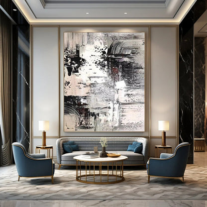 Big-Size Custom Textured Abstract Paintings for Office & Hallway DTP392