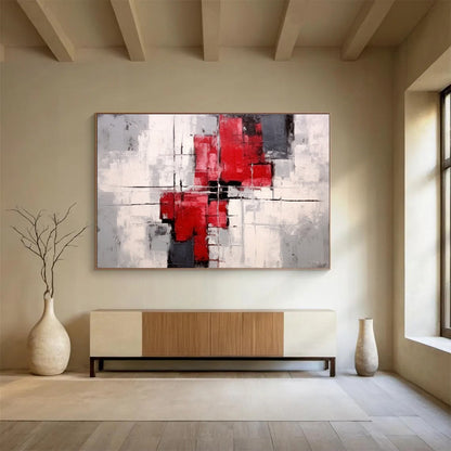 “Graceful Dimensions” Colossal Abstract Wall Art for Bedroom & Hallway DKH269