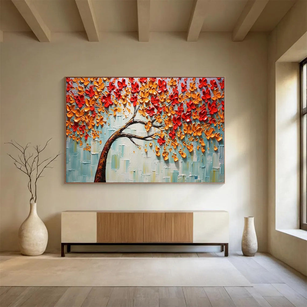 3D Autumn Tree Art - Textured Living Room Showstopper DLZ168