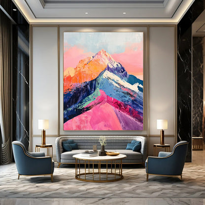 Handmade Big-Scale Abstract Art: Textured Wonders for Bar & Entryway DTP283