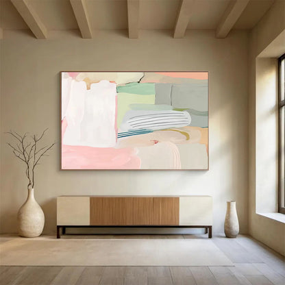 Large - Format Abstract Painting for Dining & Office DKH412