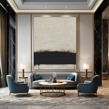 Large - Sized Fashion - Forward Hand - Painted Textured Abstract Art on Canvas for Bar & Entryway DKH1419
