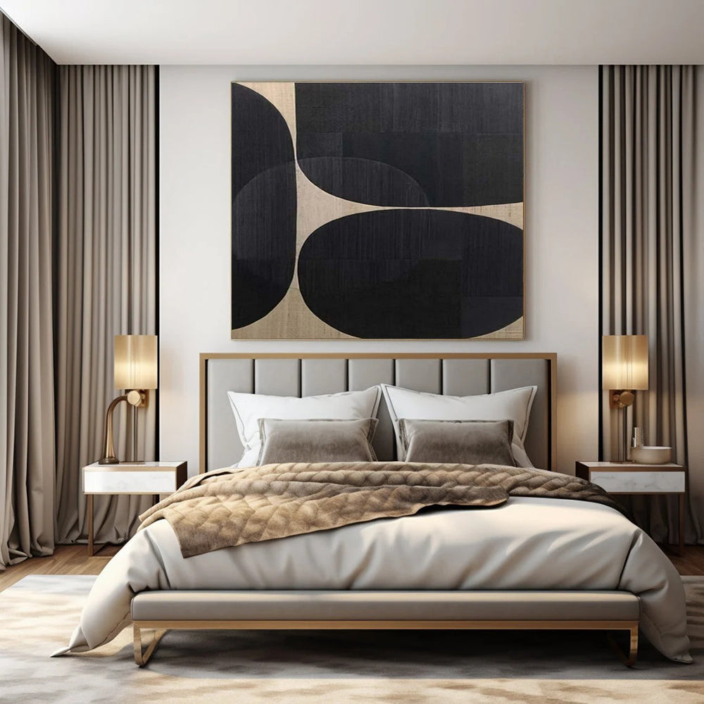 Oversized Custom Hand-Painted Abstract Art for Living Room & Hotel LargeART1474