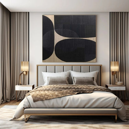 Oversized Custom Hand-Painted Abstract Art for Living Room & Hotel LargeART1474