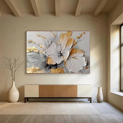 Immense Hand - Painted Abstract Textured Canvas for Artistic Enhancement DKH677