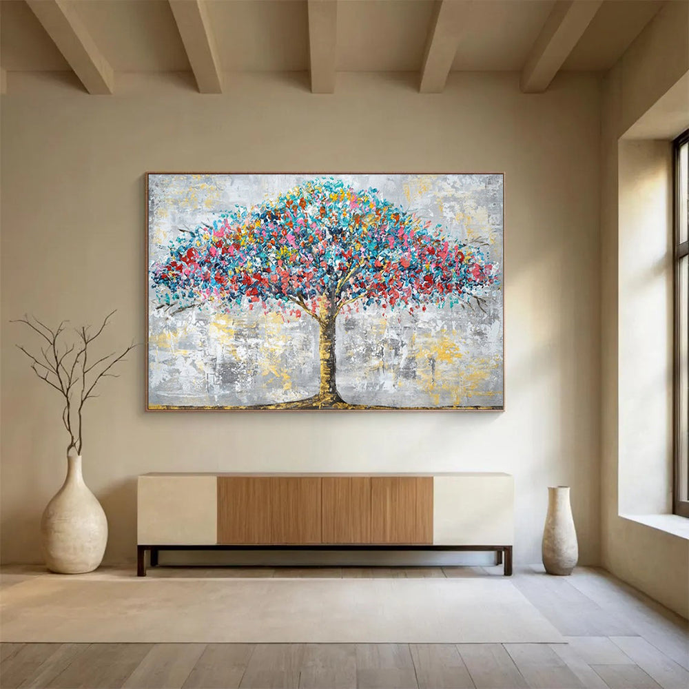 Huge Hand-Painted Abstract Artwork for Living Room & Office LargeART1514