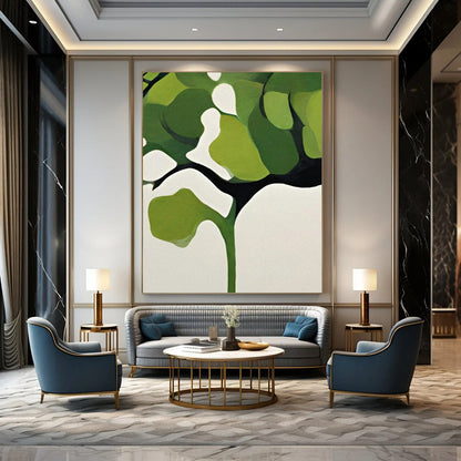 Large-Format-Scale Hand-Painted Abstract Canvases for Bedroom & Home Office Nook LargeART2254