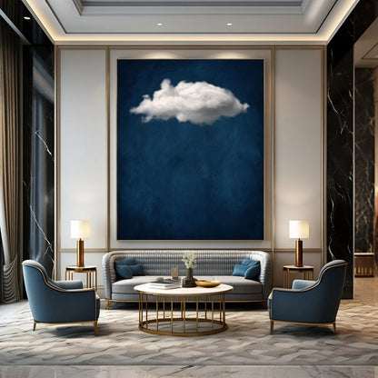 Oversized Hand-Painted Abstract Mural for Office & Hallway LargeART1918
