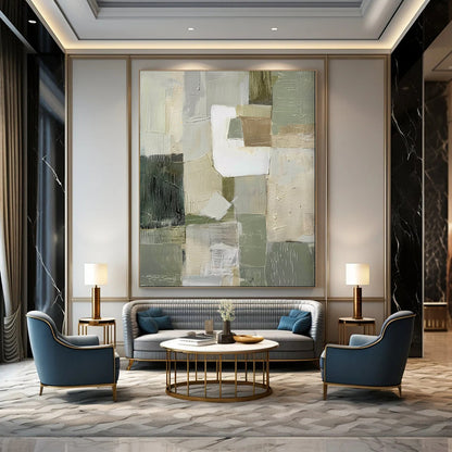 Graceful Textured Abstract Wall Art for Bedroom & Spa LargeART2052
